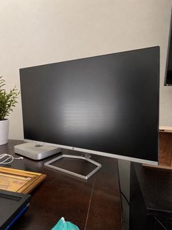 HP 27-Inch Monitor Silver Slim Bezel
