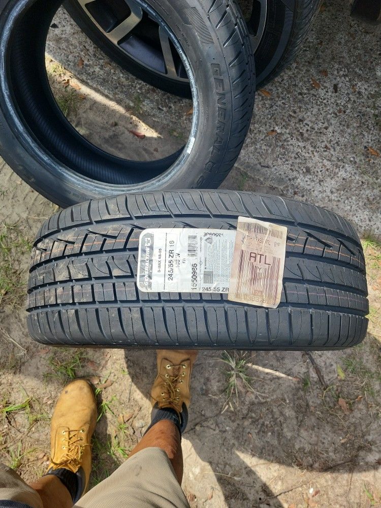 General Gmax Tires Two Brand New 245/55/18