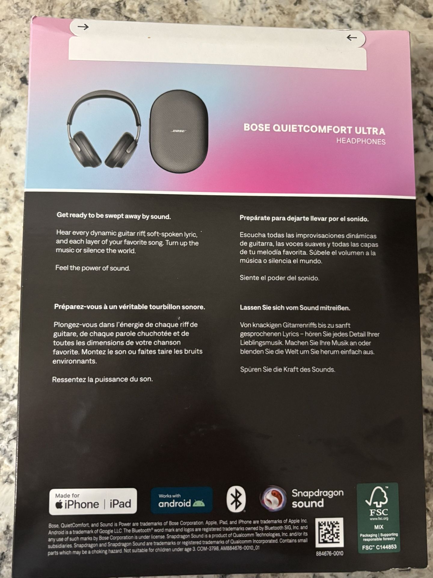 Bose Quiet comfort noise cancellation headphones