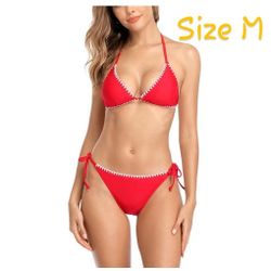 Red M Bikini 