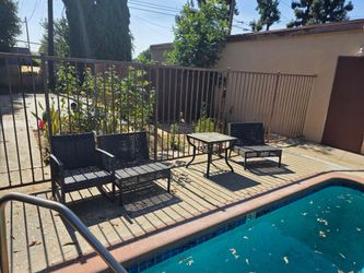 Wicker patio set