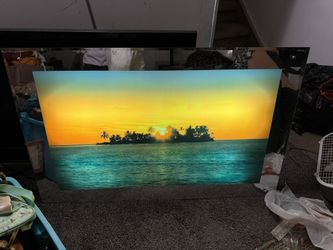 Light Up Water Moving Framed Picture With Sound
