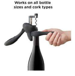 Corkscrew Wine Opener With Foil Cutter Included