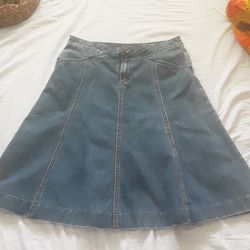Vintage Gap Midi Denim Skirt Size 6