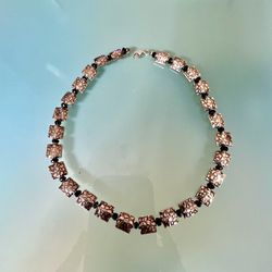 Mexico Sterling Silver Black Onyx Necklace 44.3g “K@@L”