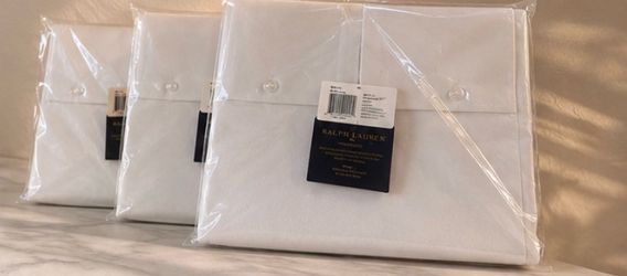 Ralph Lauren White Queen flat sheet