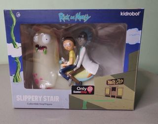 Kidrobot Rick And Morty Slippery Stair Vinyl Figure GameStop Exclusive in Box