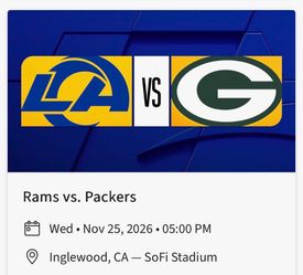 Rams vs Packers Tickets