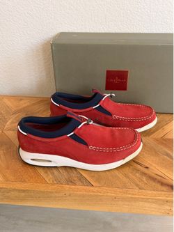 Cole Haan Shoes Women Size 8.5 B Slip-On Red Nubuck Shoes Moc Toe Nike Air Technology Comfort West Las Vegas See My Listings Summerlin