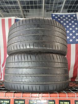📍 2 Matching Used Tires 325/35ZR22 MICHELIN PILOT SPORT 4S 325 35 22