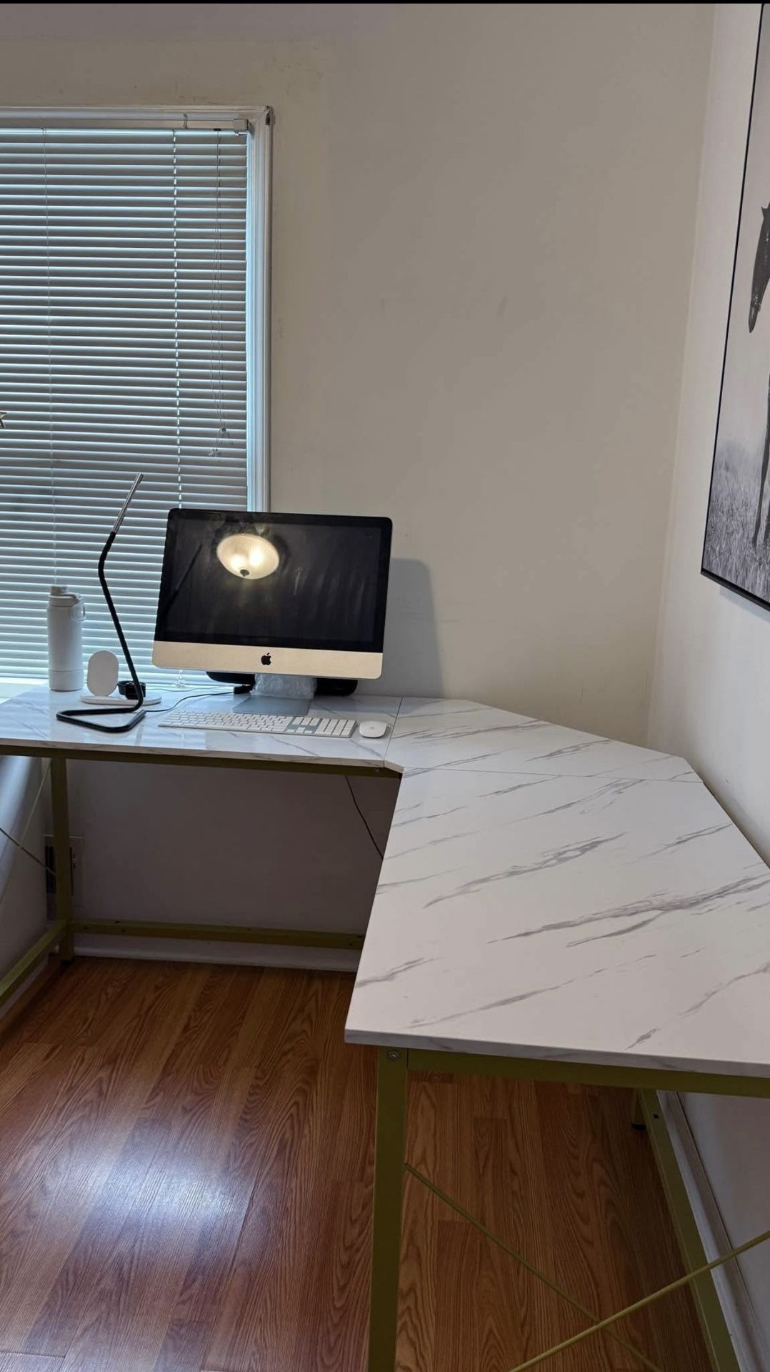 $50!!! White marble desk