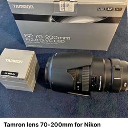 Tamron Lens 70-200mm For Nikon.