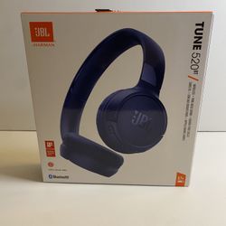 JBL Tune 520BT (blue) Wireless Bluetooth on-ear Headphones