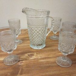 Vintage Glass wear set Mid 20th Century 