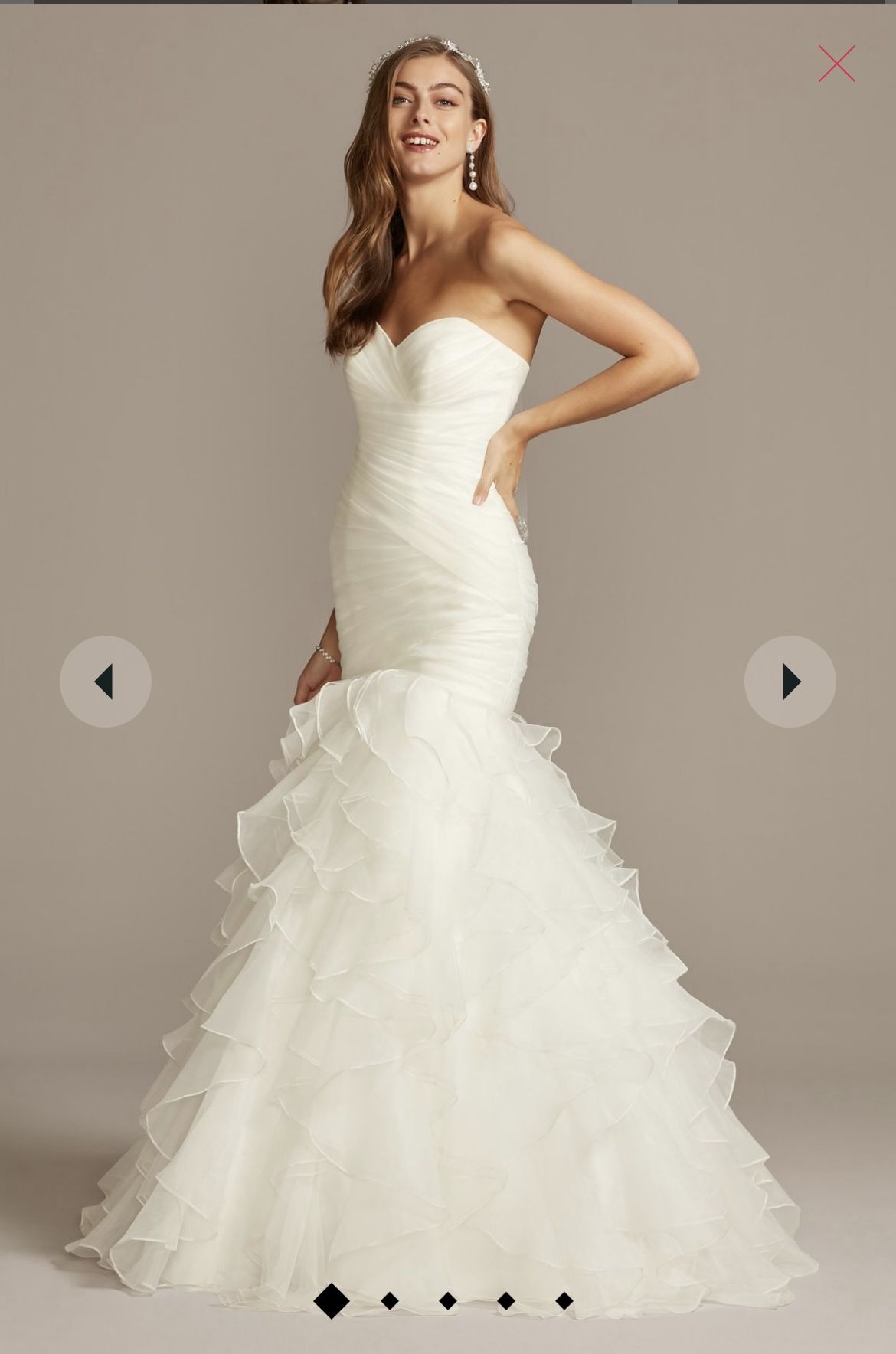 David’s Bridal Wedding Dress Size 14