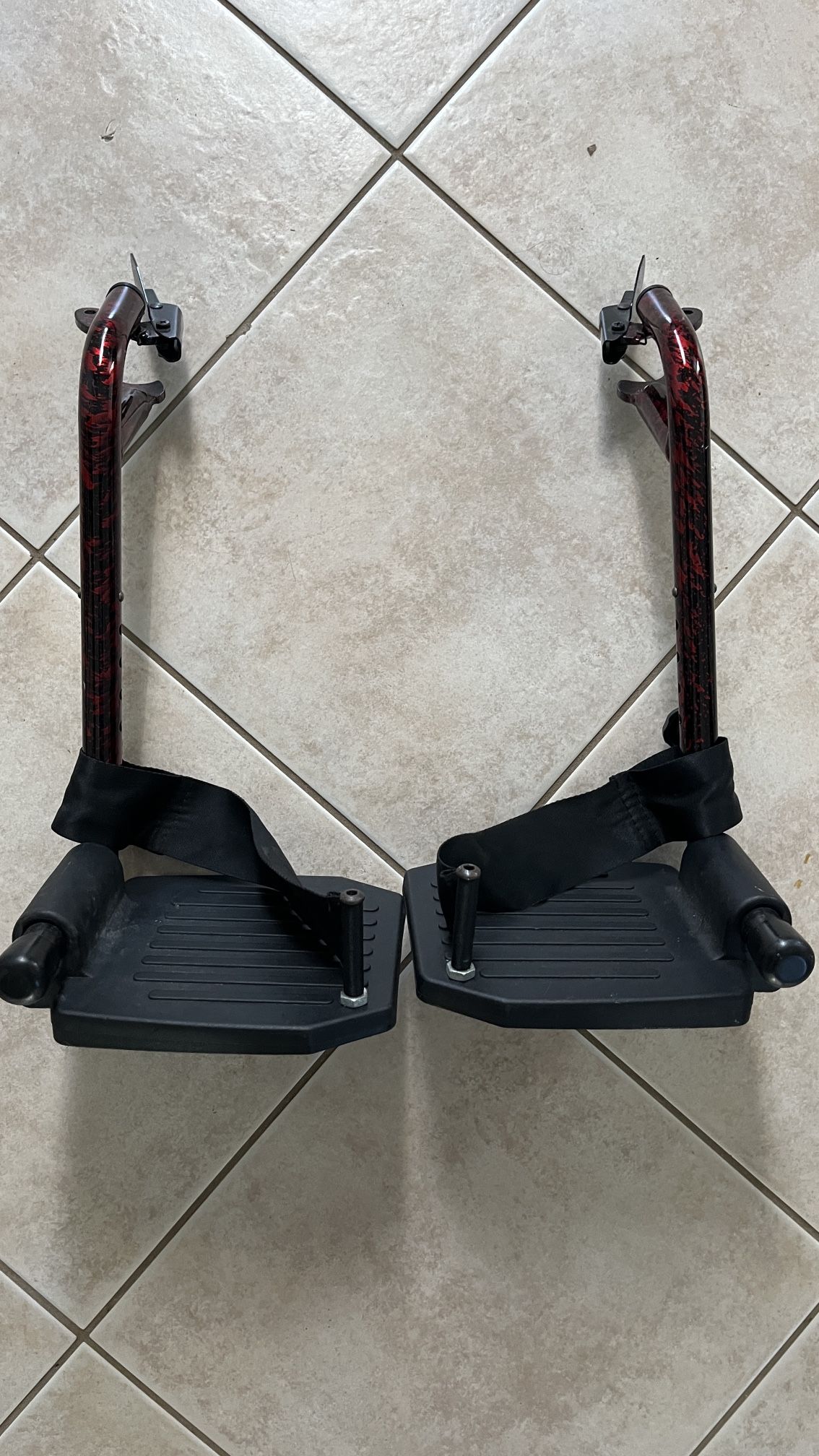 Pair of Transport Chair Foot Rest Attachments
