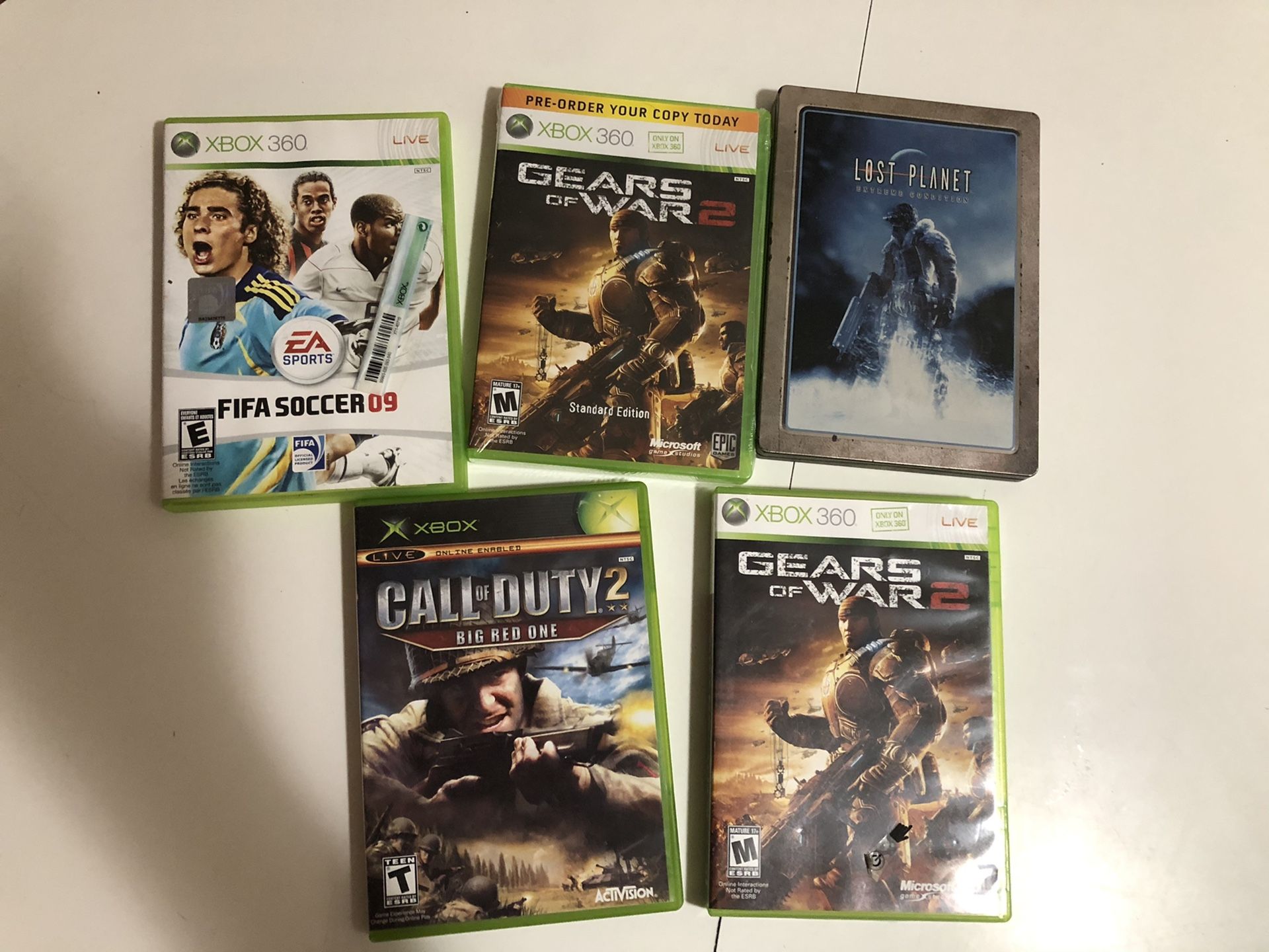 5 Xbox 360 games - $15 for everything