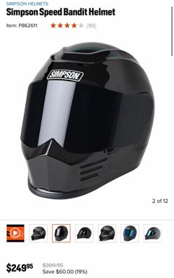 Simpson Speed Bandit Full-Face Helmet Medium
