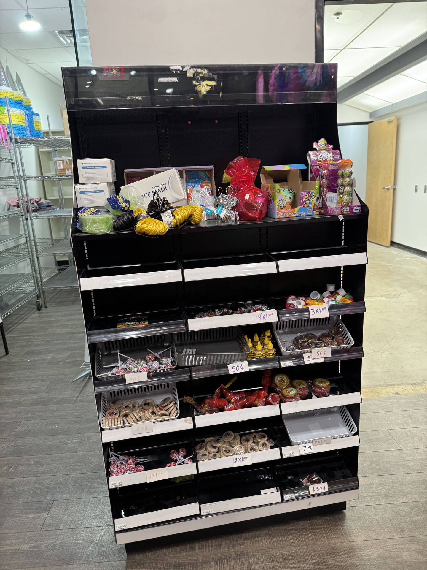 commercial shelving unit