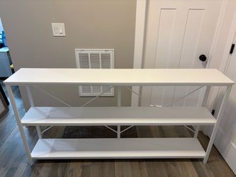 Console Table – White – $100