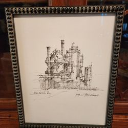 Harry Bonath Gas Works Park Pen And Ink