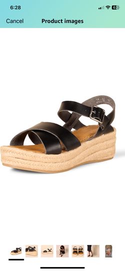 Amazon Essentials Women's Flatform Espadrille Sandal