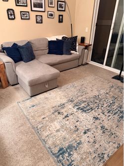 Reversible chaise couch & rug