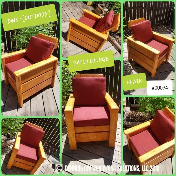 New Dws Outdoor Patio Lounge Chair