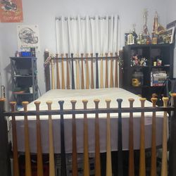 Full Size Batter Up Baseball Bed With Pull Out Trundle  