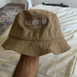 Supreme Tan Bucket Hat
