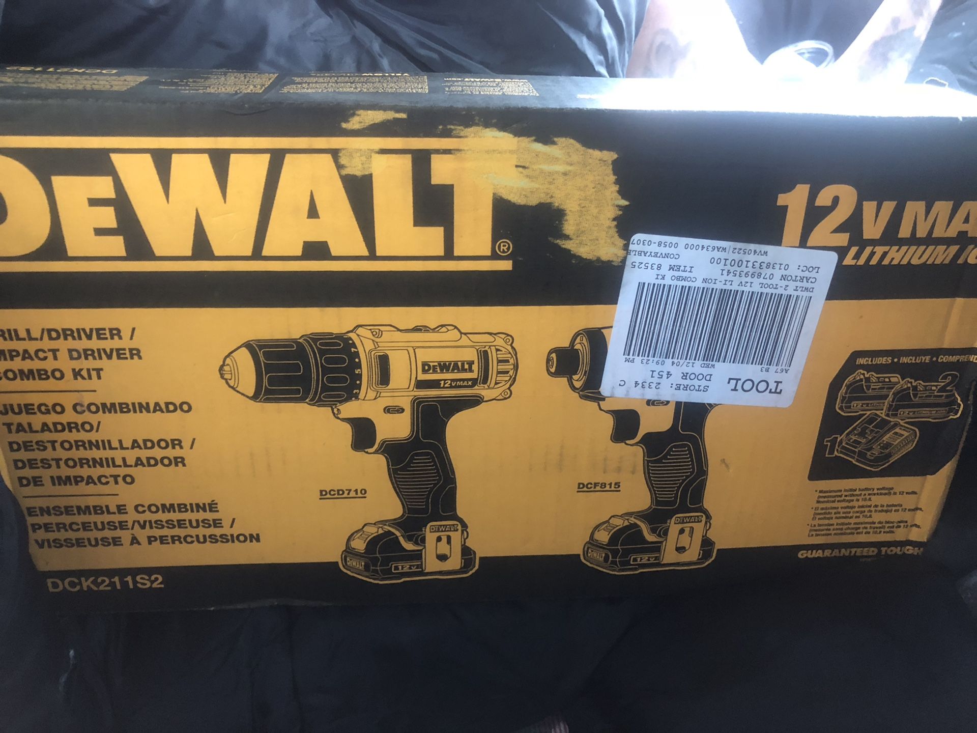 DeWalt Drill/driver & Impact driver kit