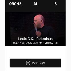 Louis C.K Tickets Louie Ck Seattle McCaw Hall