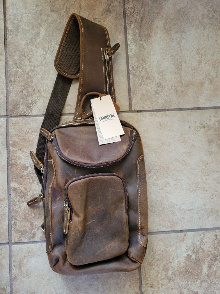 Nice Men's Shoulder Purse (all real leather)