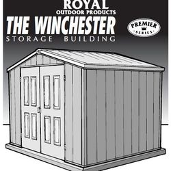 10x10 Royal Outdoor Shed Vinal 