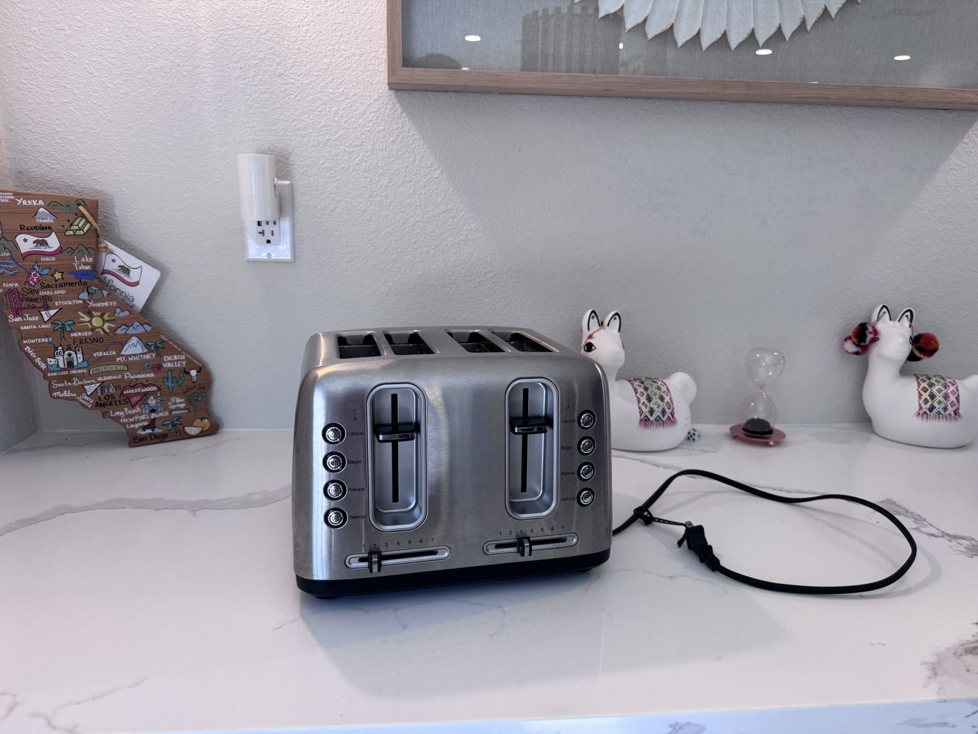 4 Sliver Metal Stainless steel Toaster Cusineart