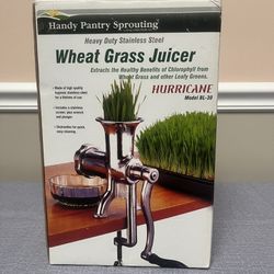 Handy Pantry Hurrican Wheat Grass Juicer Model BL-30 Stainless Steel
