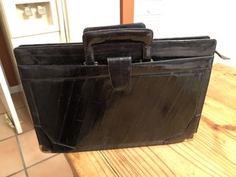 Black Snakeskin brief case