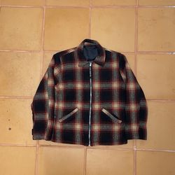 Polo Jeans Company Ralph Lauren Plaid 100% Wool Reversible Jacket Size Small 90’s vintage 