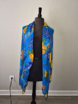 No Brand Women's Hawaiian Flowers Swimsuit Coverup