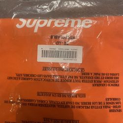 Supreme Box Logo Long Sleeve Tee Orange Medium