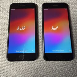 2 iPhone SE 3rd Generation 64GB  T-Mobile Locked