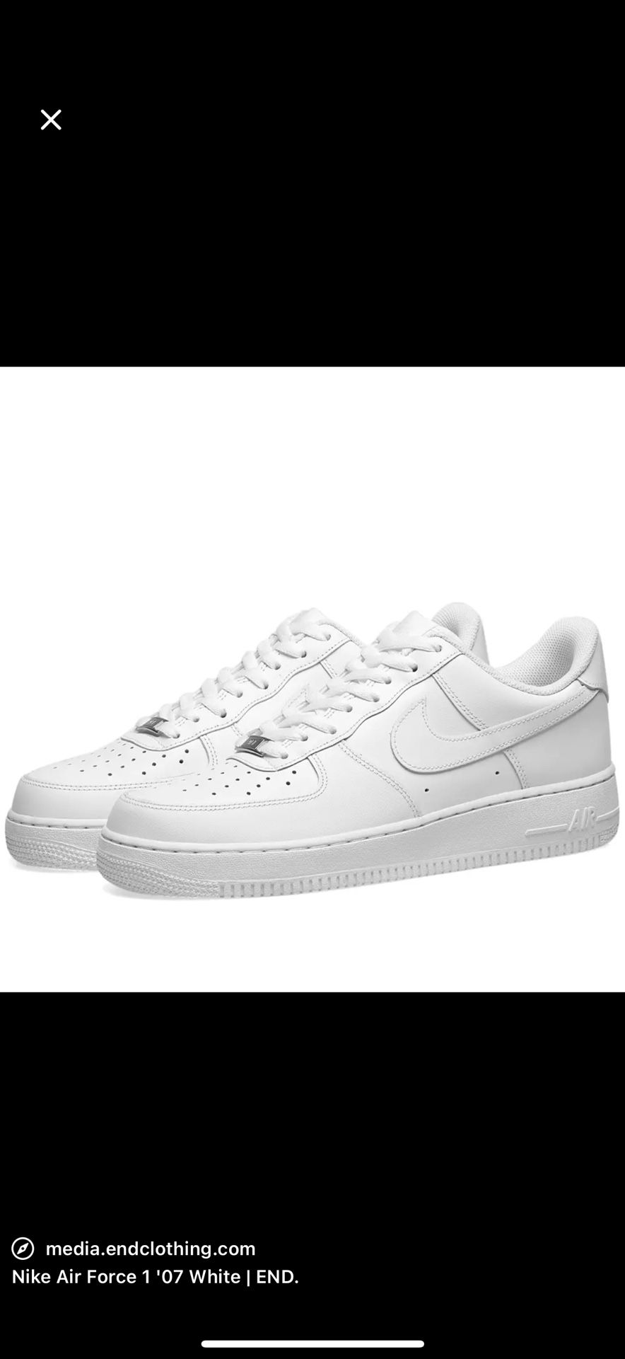 Nike Air Force 1 ‘07 Low -All White (Brand New)