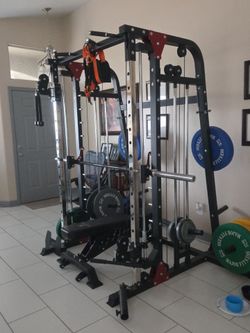 All-in-One Smith Machine / Home Gym with Bench & Olympic Weights – $1,450 OBO