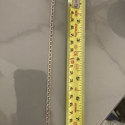 Silver Flat Mariner Link Bracelet