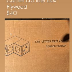 CAT LITTER BOX CORNER CABINET