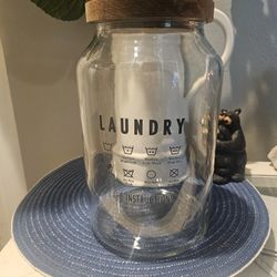 Laundry Detergent Glass Jar Holder 