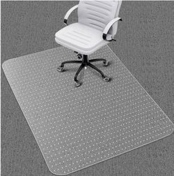 48"x36" Clear Desk Chair Mat for Carpet Floor, Computer Mat for Low Carpeted Floors,Thick and Sturdy Protector, Rug Pad for Rolling Chairs Office Work