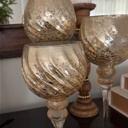 decorative golden 3 glasses