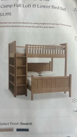 Pottery Barn Camp Full Loft & Lower Bed Set – Seadrift