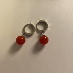 Sterling silver Carnelian Earrings